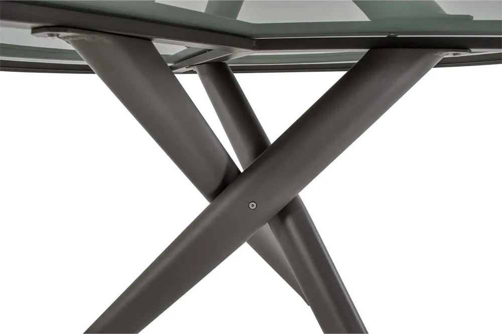 Lesli Living  Ronde Tuintafel - ø120cm - Mojito - Donkergrijs - Keramiek - Lesli Living