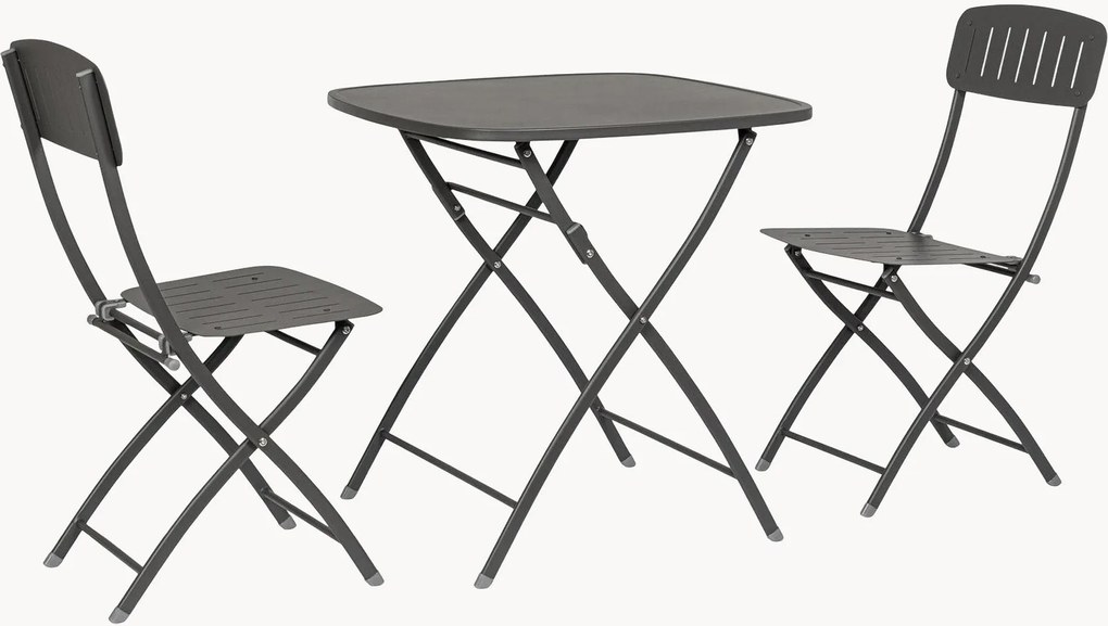 Opvouwbare tuinbistro-eetset Yvonne, 3-delig