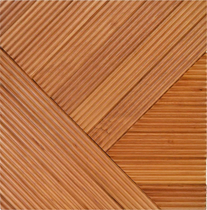 Houten Mozaïekpaneel | Xilan XL | 40×40 cm | Hout | Tegel