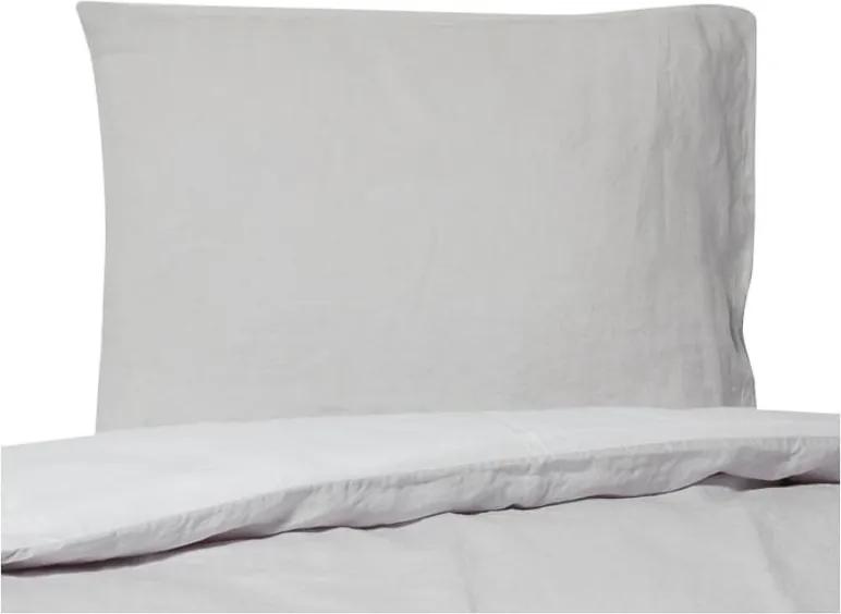 Dekbedovertrek lichtgrijs, linnen Maxime Lits-jumeaux (240-200 cm)