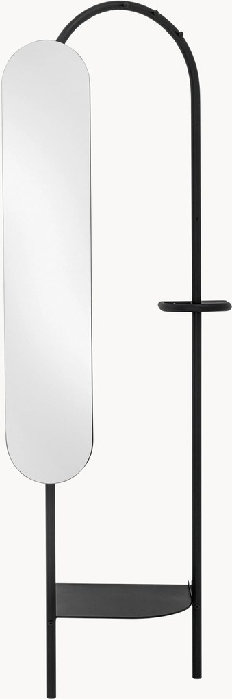 Metalen kledingkast Belen met verstelbare spiegel