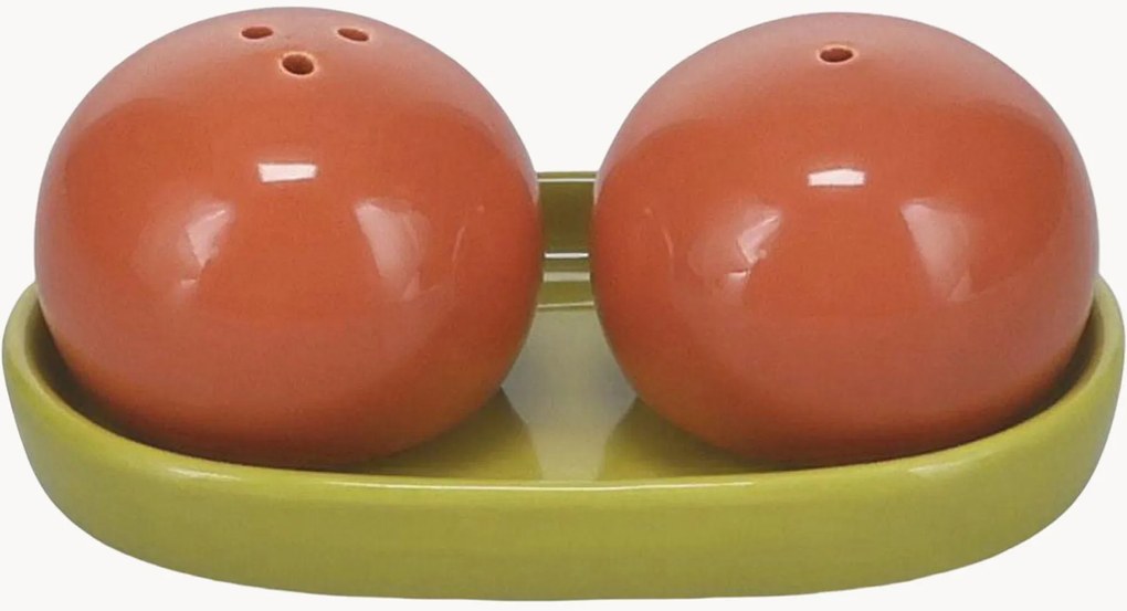 Zout- & peperstrooier Duo van steengoed, 3-delig