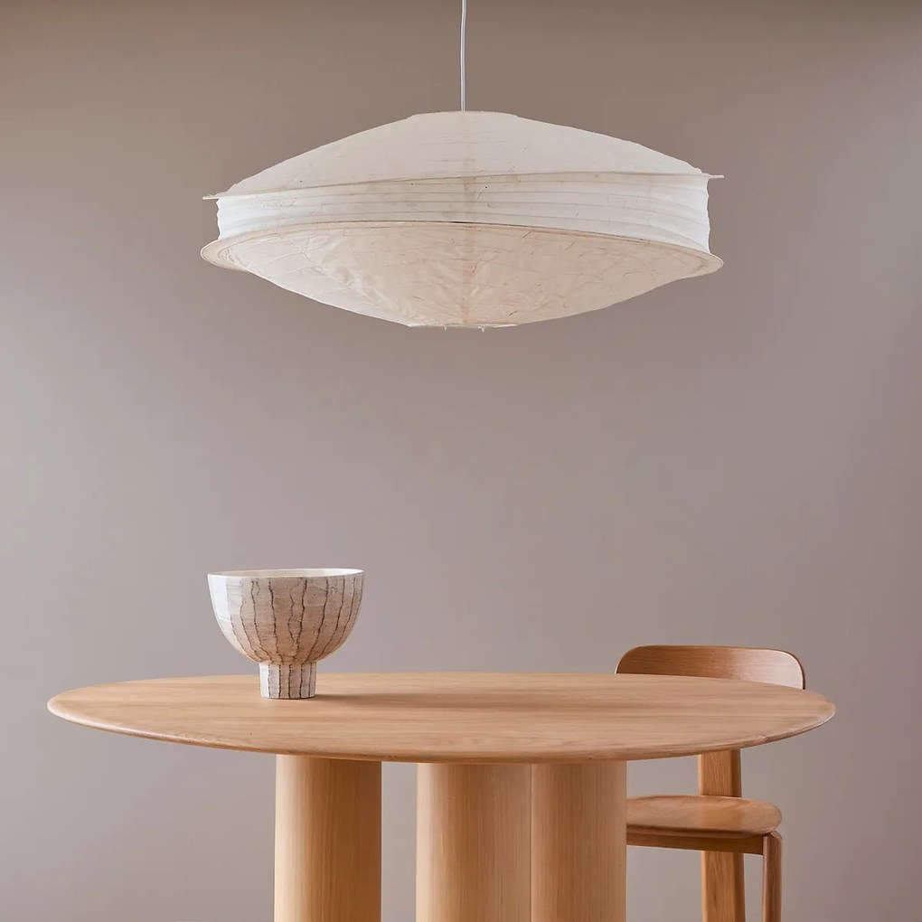 Hanglamp van structuurpapier, diameter 91 cm, NASSAH