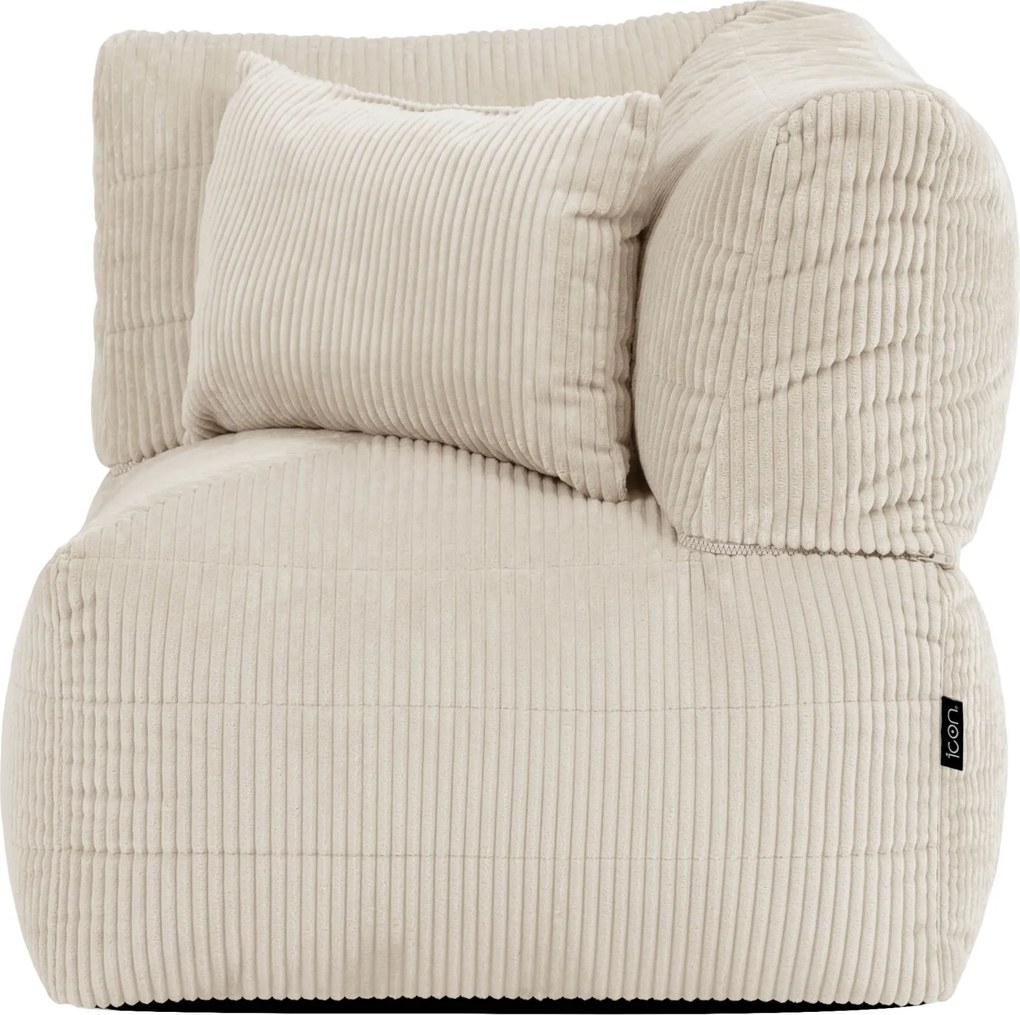 Noa Modulair Hoekelement Corduroy - Stone