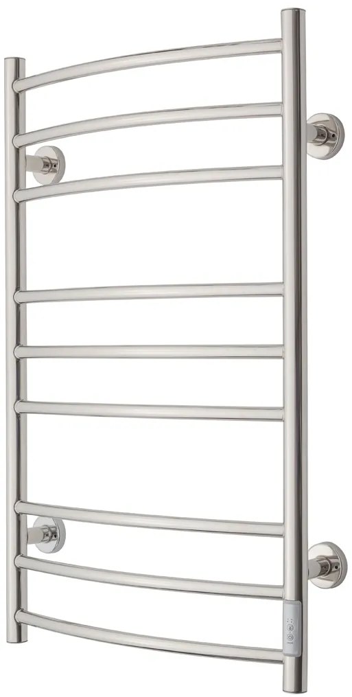 TVS Design Eldo 9 gebogen elektrische radiator RVS 120W 86x53cm