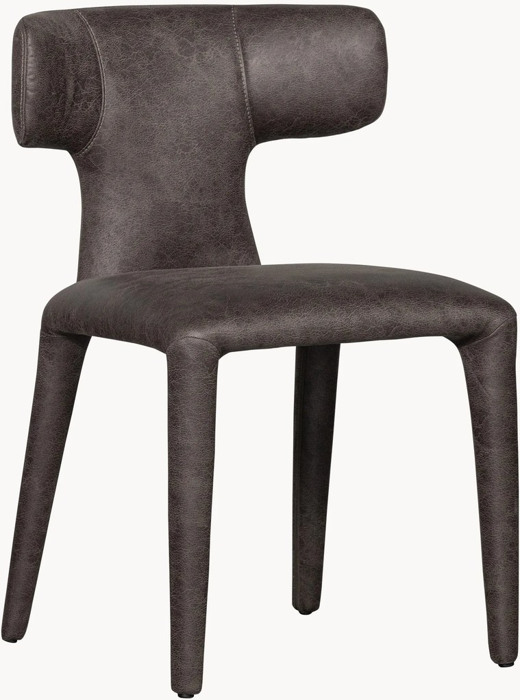 Kunstleren eetkamerstoelen Permit, 2-delig