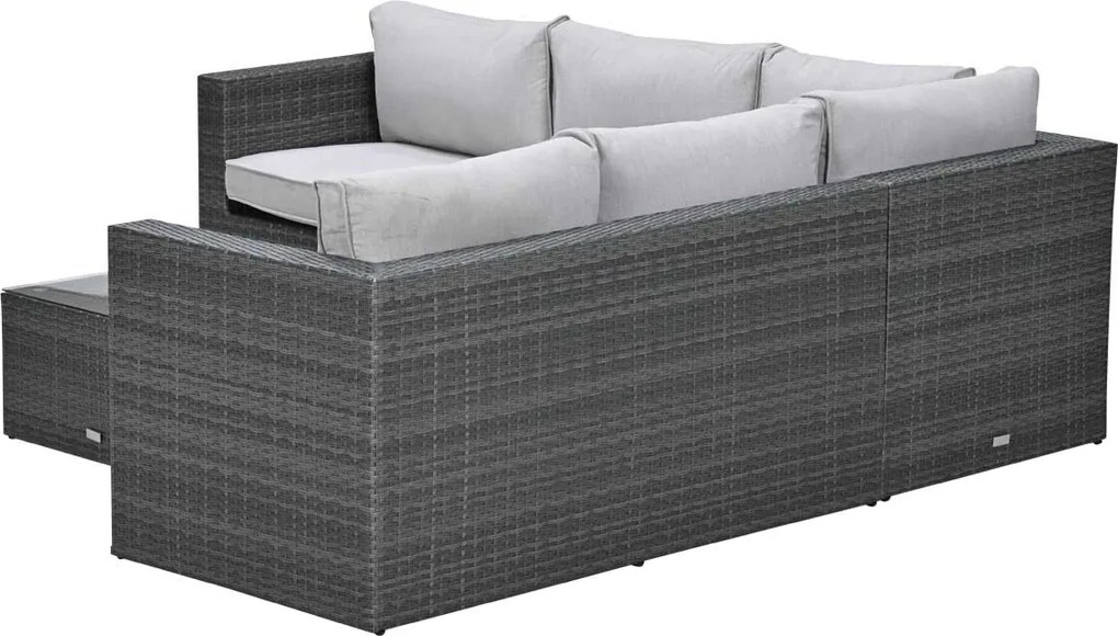 Garden Impressions Lyon loungeset 4-delig donker grijs