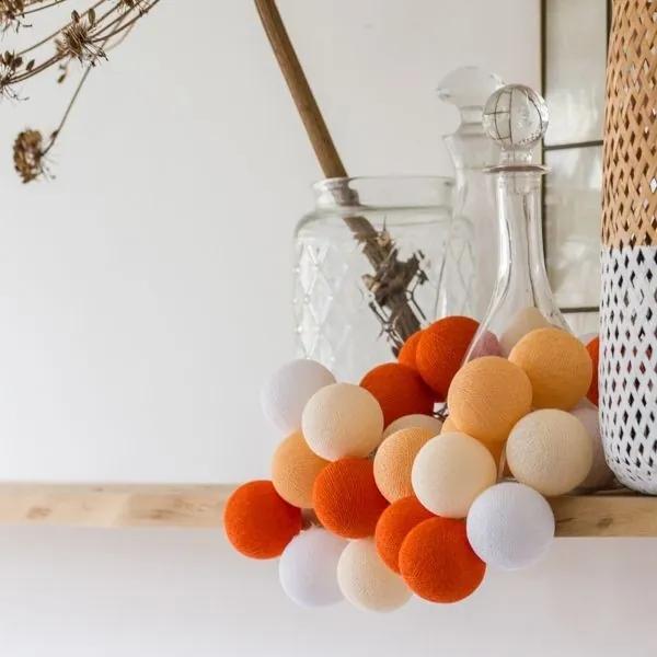 Orange - 50 cottonballs