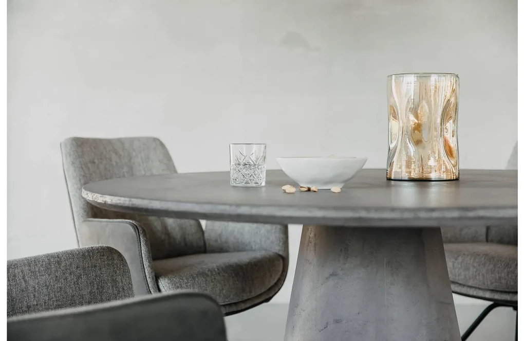 Goossens Eettafel Stone, Rond 150 x 150 cm