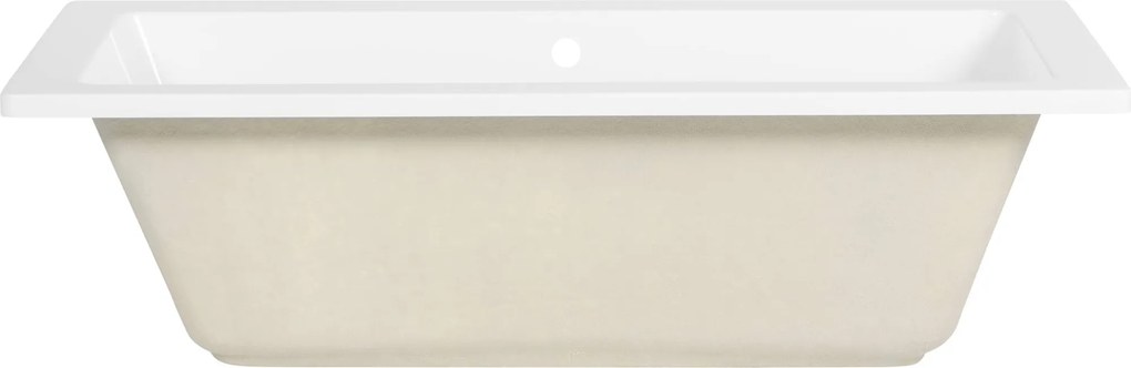 Saqu Deep inbouwbad 2-persoons 180x80cm glans wit acryl
