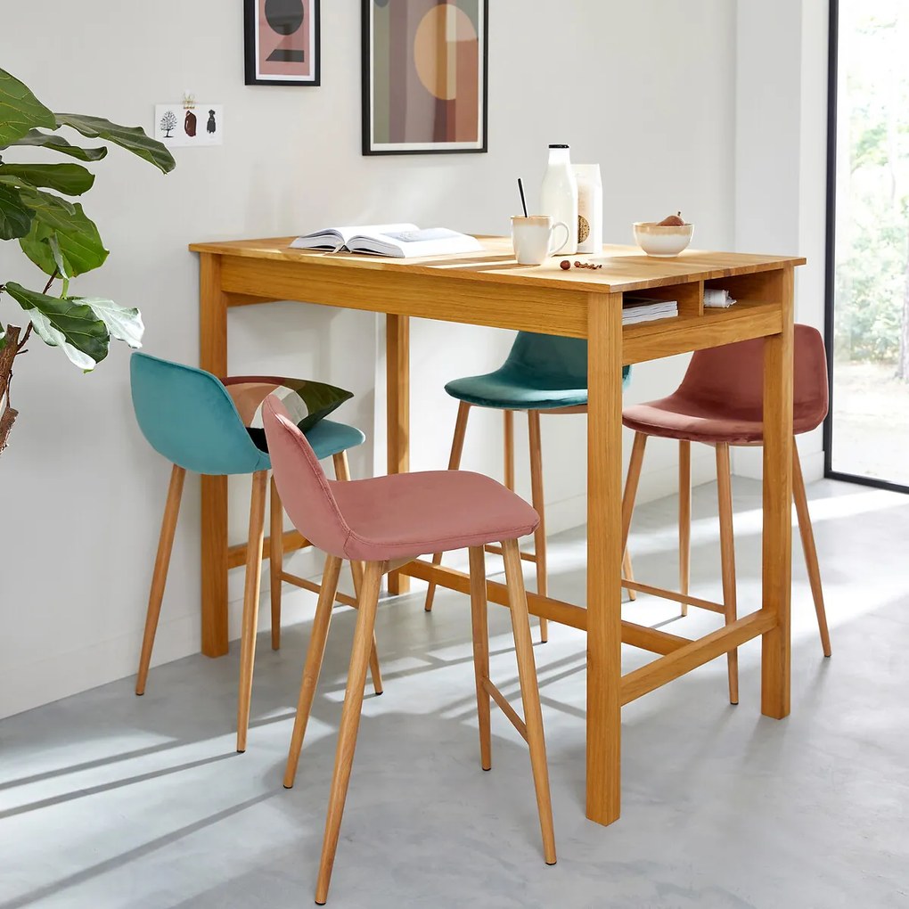 Hoge bartafel in eik voor 4 personen, Adelita