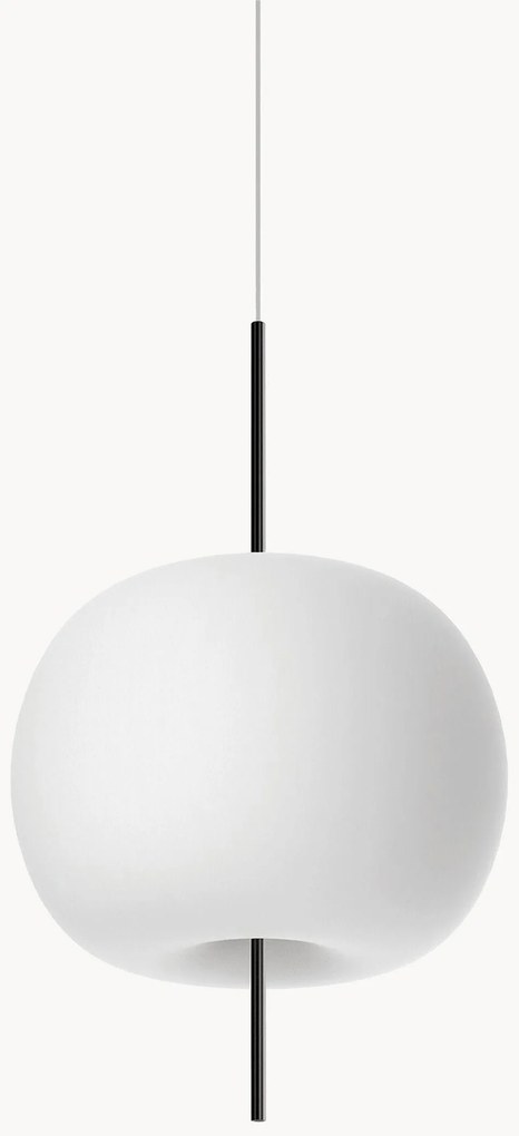 Dimbare hanglamp Kushi, mondgeblazen