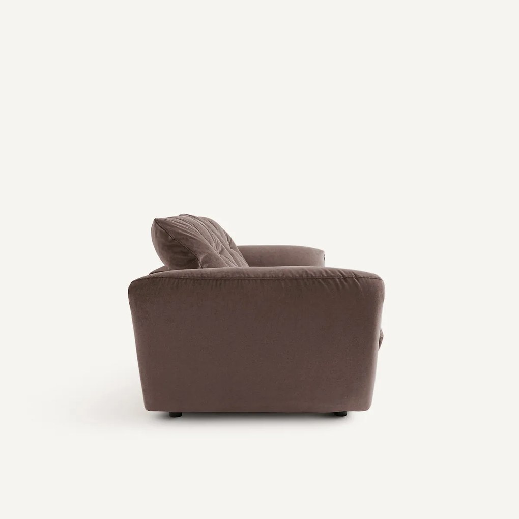 3-zits slaapbank in linnen fluweel, EDGAR