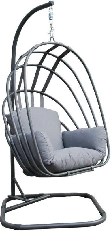 Suez schommelstoel - inklapbaar - royal grey