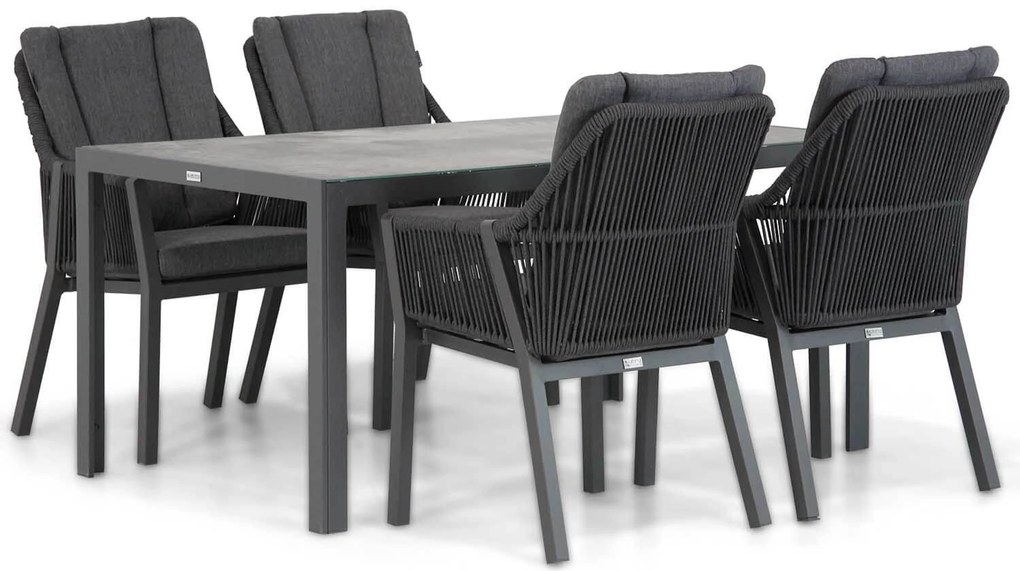 Tuinset 4 personen 160 cm Rope Grijs Lifestyle Garden Furniture Verona/Varano