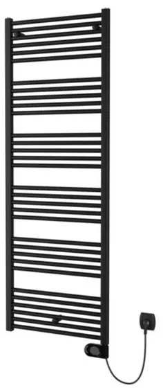 Plieger Elba Electrical Elektrische Designradiator - 170.2x60cm - met thermostaat - 900w - mat zwart 1550004