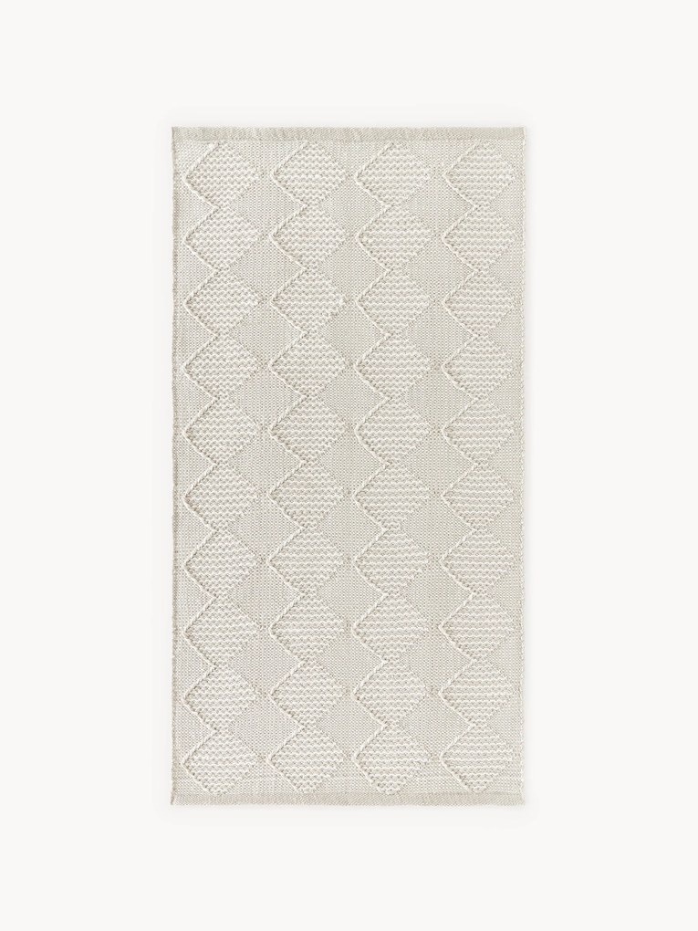 Indoor & outdoor vloerkleed Barcelona met hoog-laag structuur