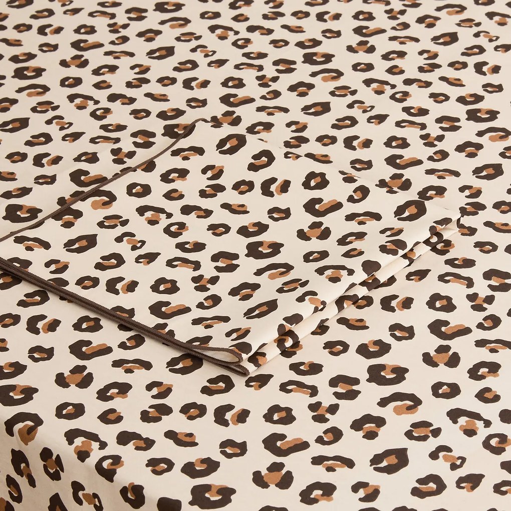 Tafelkleed met luipaardprint, katoen, LEOPOLD