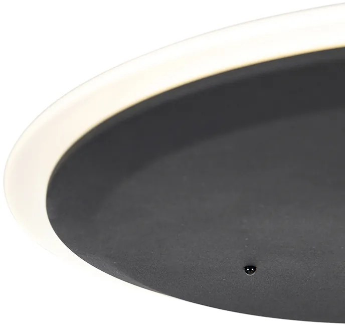 Moderne vloerlamp zwart incl. LED dimbaar met leesarm - Strela