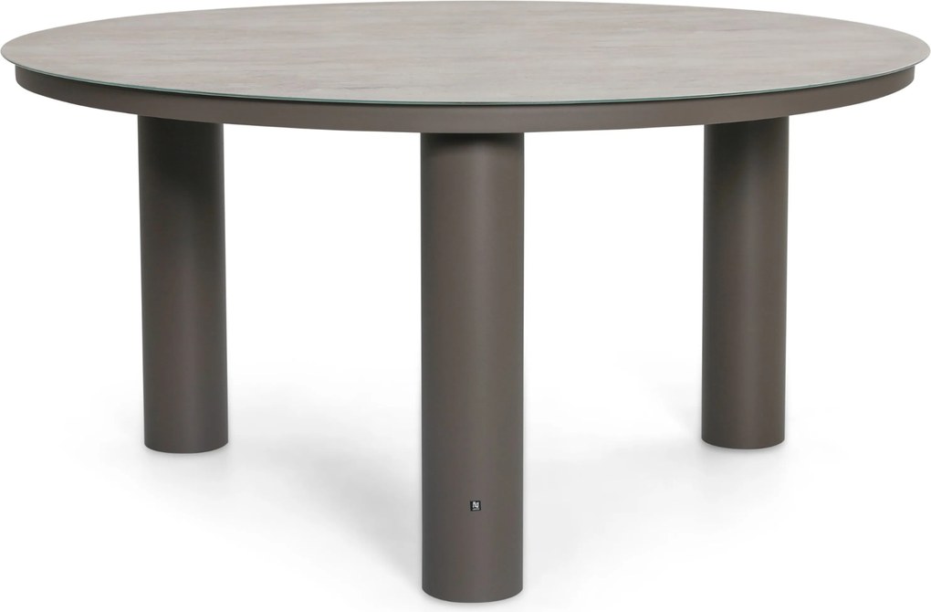 Dining Tuintafel rond 150 cm Taupe Arancia