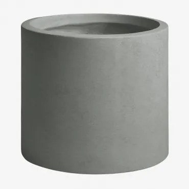 Aurevi Betonnen Bloempot Ø35 Cm & Grijs – Koel - Sklum