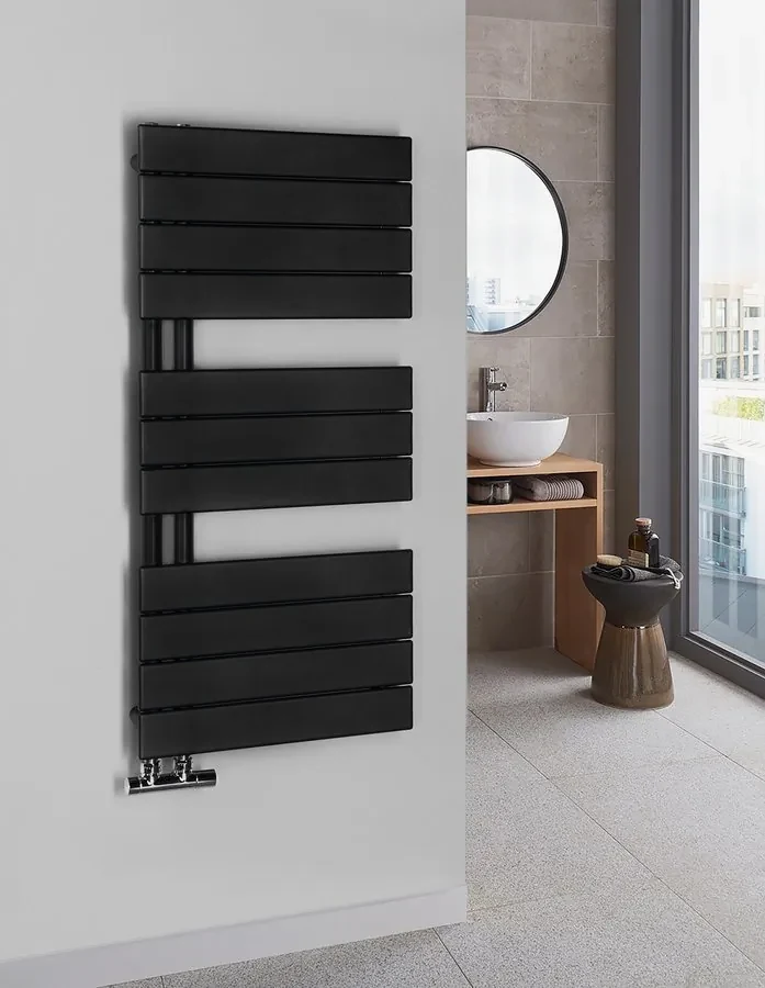 Aqualine Mili radiator mat zwart 45x93cm 381W