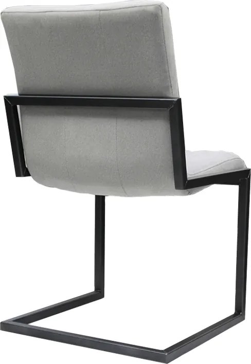 Eetkamerstoel - Lara - stof Element lichtgrijs 04