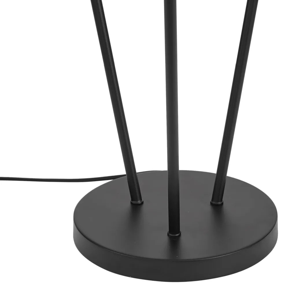 Moderne vloerlamp zwart 3-lichts GU10 35mm - Thomas
