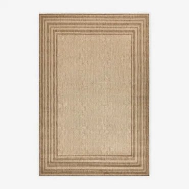 Rechthoekig Buitenkleed Van Polypropyleen Deidra Natuurlijke Kleuren & 300 X 200 Cm - Sklum