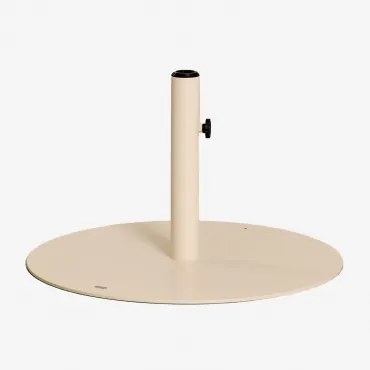Ronde Parasolvoet 60ø Cm In Staal Peuet Tapioca Beige - Sklum