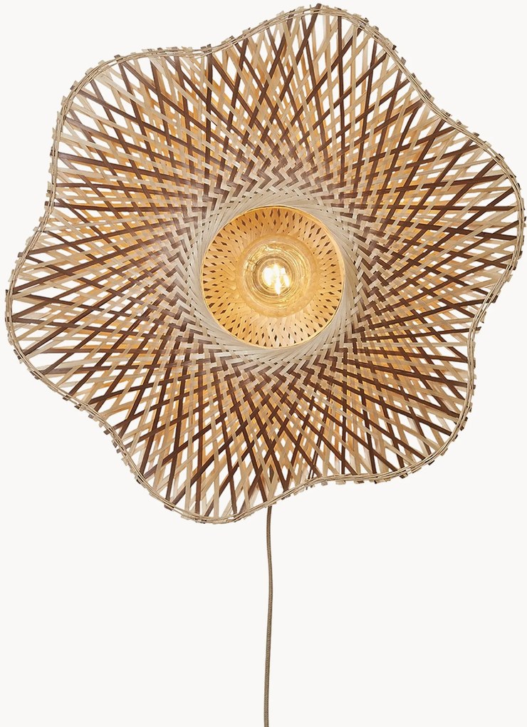 Wandlamp Madura van bamboehout