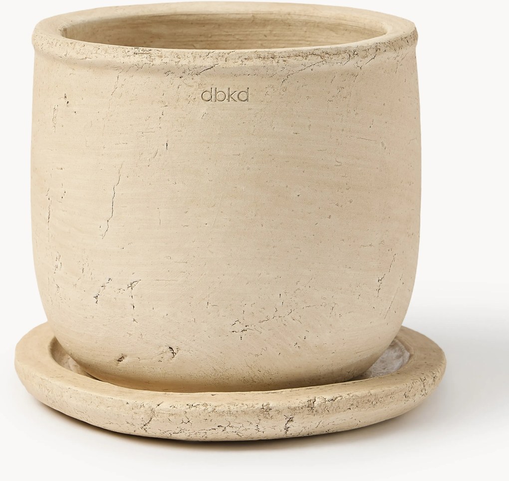 Outdoor bloempot Terra van terracotta, H 18 cm