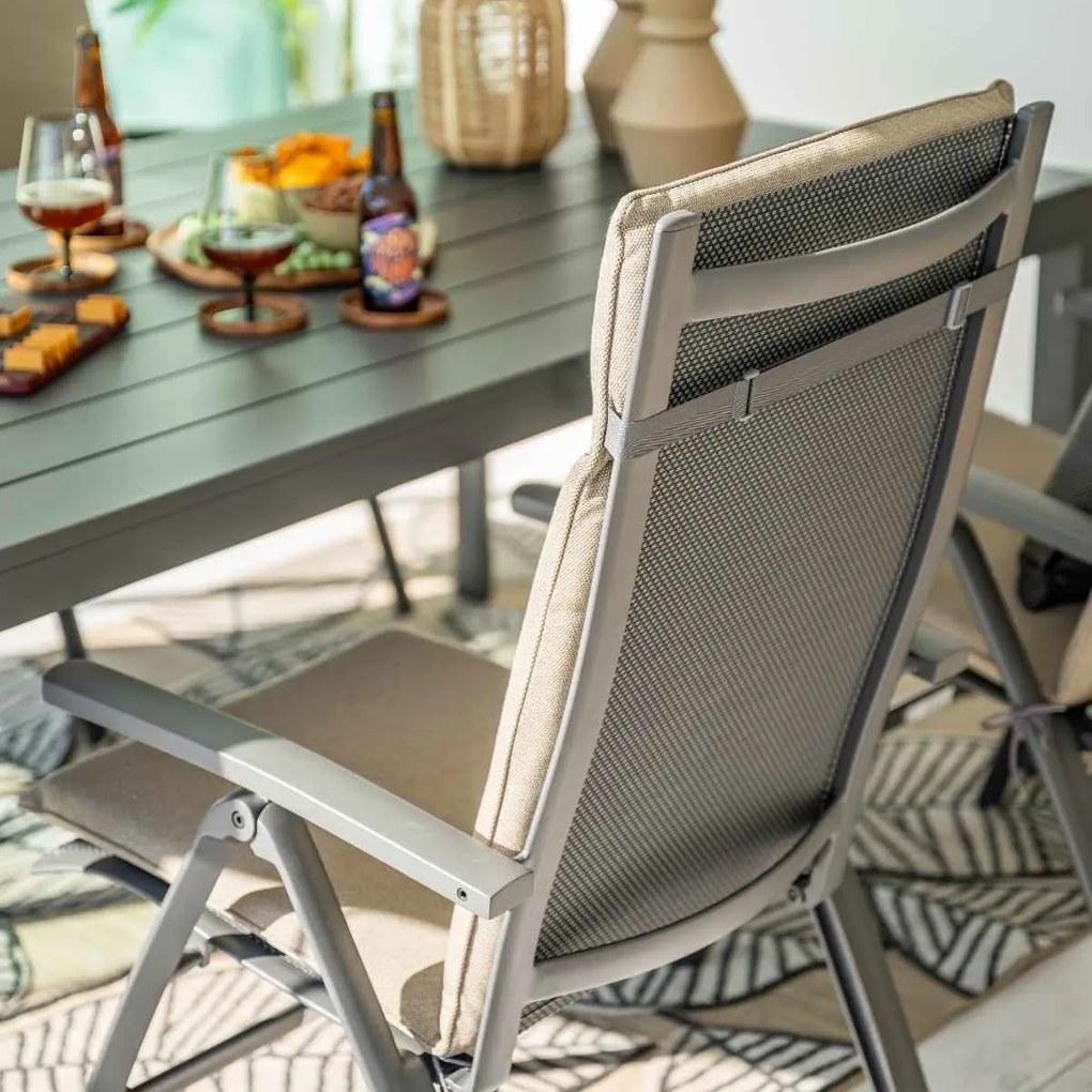 Taste by 4 Seasons Cadiz tuinset 5-delig verstelbaar - Adana tuintafel 180x100 cm