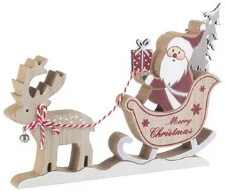 Kerst decoraties Beige Bizzotto  DECORAZIONE BERNARD BABBO C-SLITTA 30X22