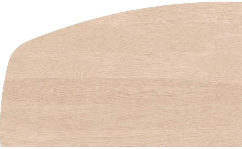 Goossens Excellent Eettafel Floyd, Semi ovaal 180 x 100 cm