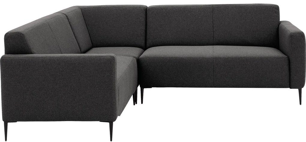 Goossens Key West grijs, stof, 2-zits, modern design