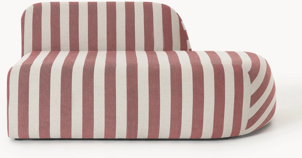 Gestreepte chaise longue module Wolke
