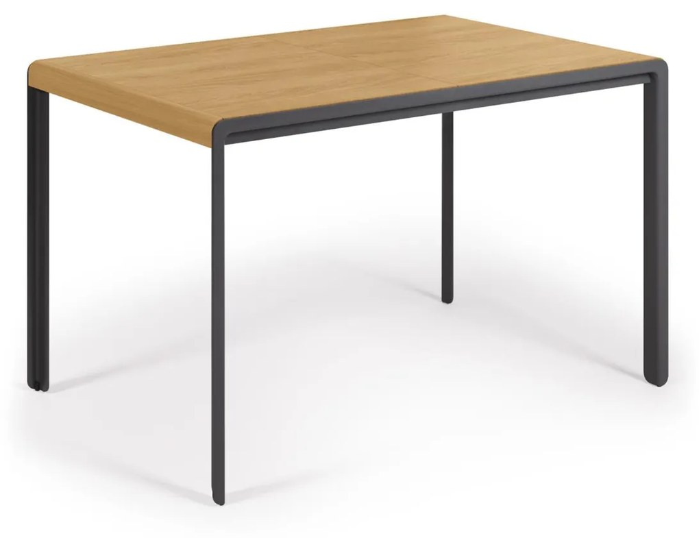 Kave Home Nadyria Design Eettafel Uitschuifbaar Eiken 120-160 Cm