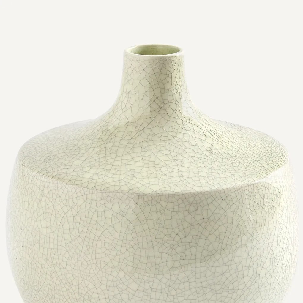 Gebarsten aardewerk vaas, hoogte 21,5 cm, CATANE