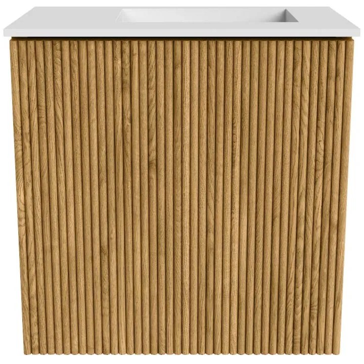 Mondiaz Joya 40cm toiletmeubel oak met wastafel faye rechts 1 kraangat talc