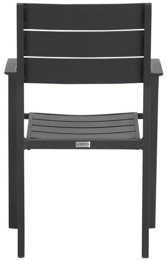 Tuinset 6 personen 220 cm Aluminium Grijs Lifestyle Garden Furniture Stella/Residence