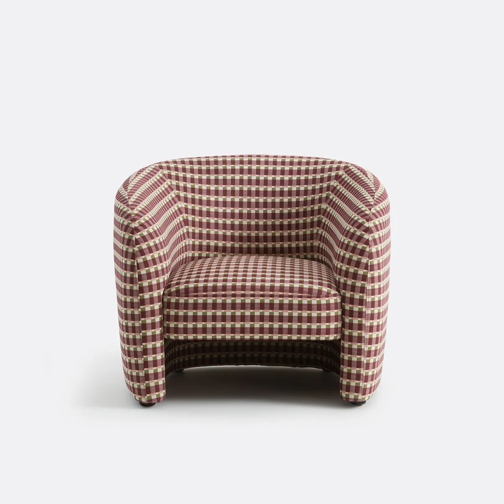 Fauteuil, 1 zits, geometrische print, LANDINE