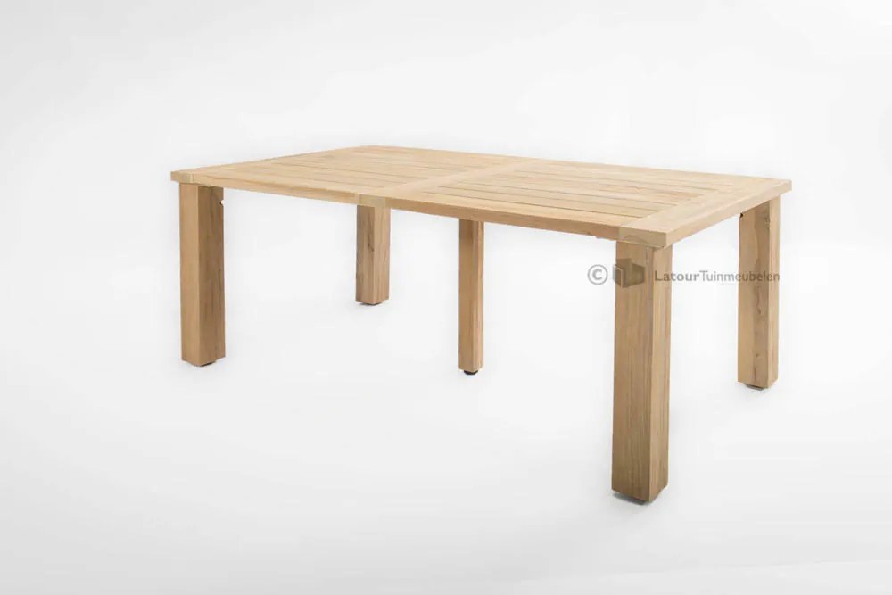 4 Seasons Outdoor Brighton tuinset ice met Louvre teak tafel  Tuinset     weerbestendig