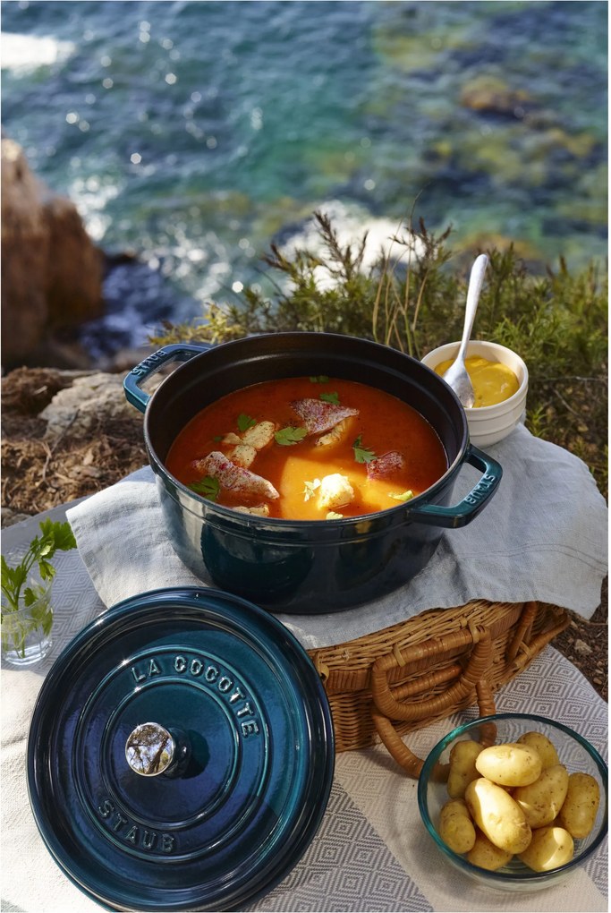Staub La Cocotte Cocotte 28 cm / 6,75 l, Rond, La-mer - La Cocotte - Staub