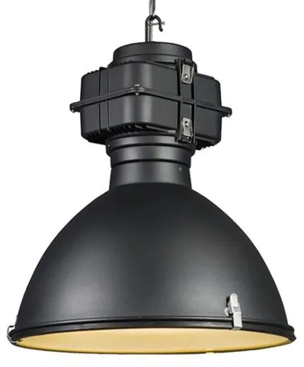 Smart industriële hanglamp zwart 53 cm incl. A60 Wifi - Sicko