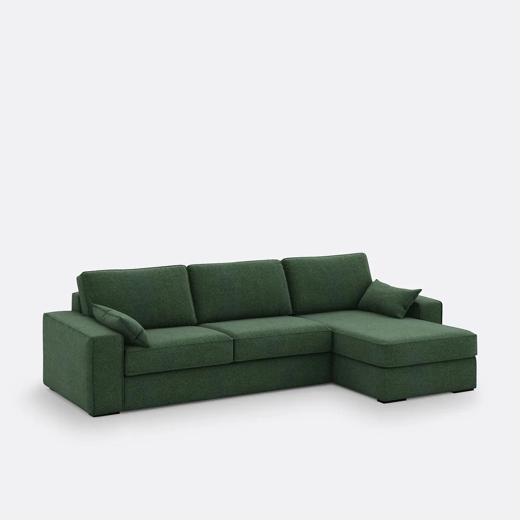 Gestructureerde hoekslaapbank Comfort Bultex®, Cécilia
