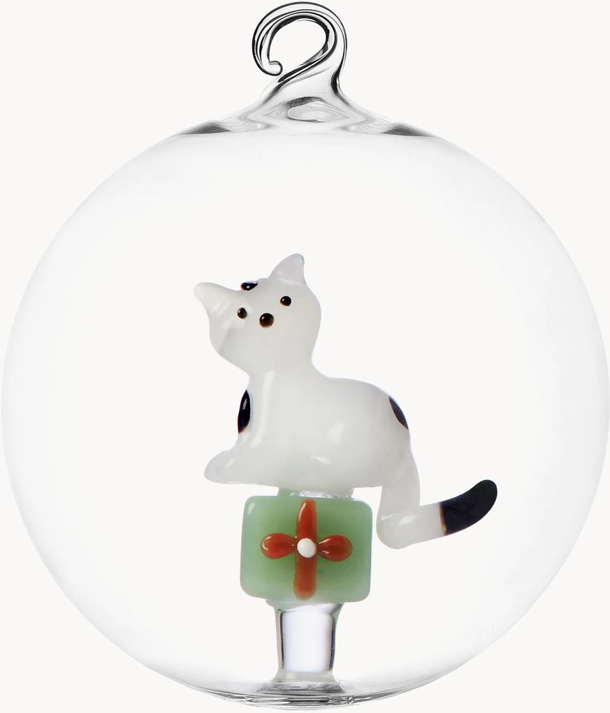 Handgemaakte kerstbal Tabby Cat