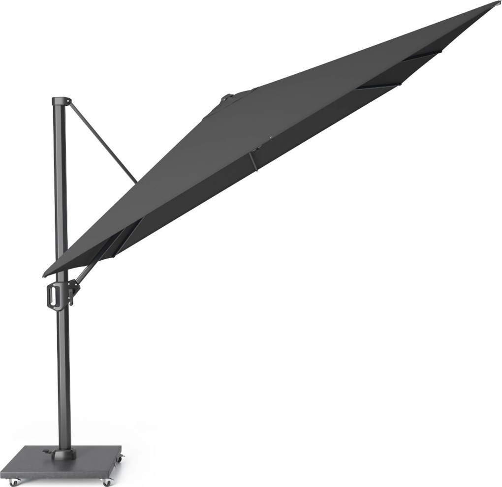 Platinum Challenger zweefparasol 3x3m T1 premium (excl. voet) Faded Black