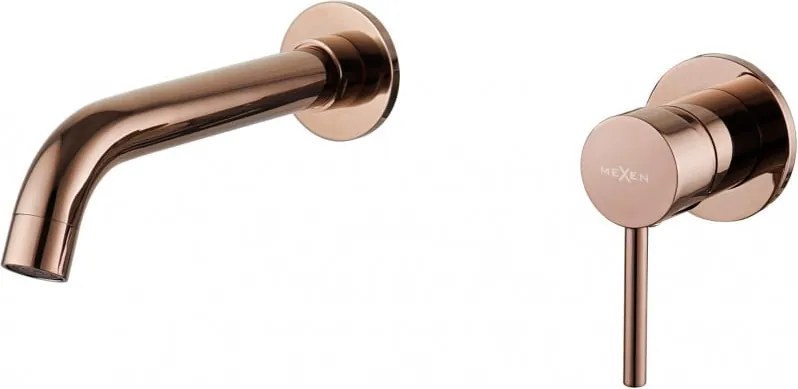 Mexen Alma inbouw wastafelkraan, roze goud - 75015-60
