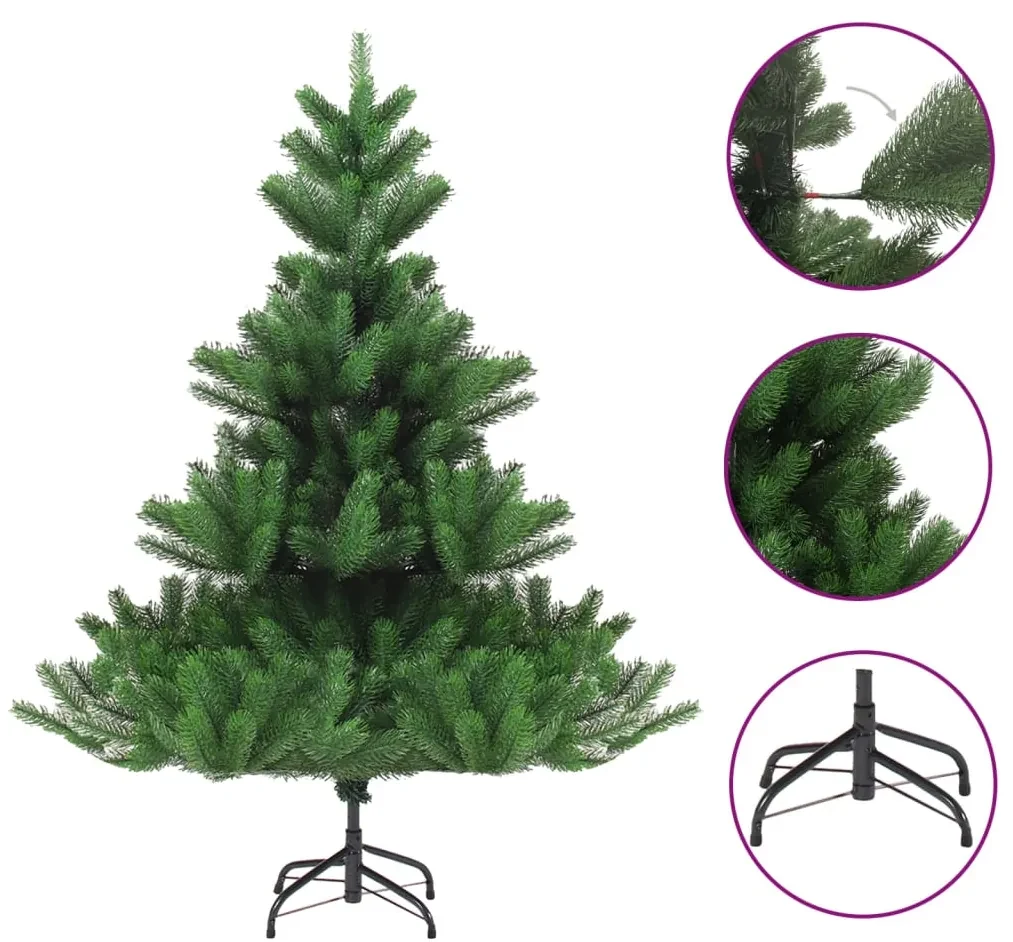 vidaXL Kunstkerstboom Nordmann 120 cm groen